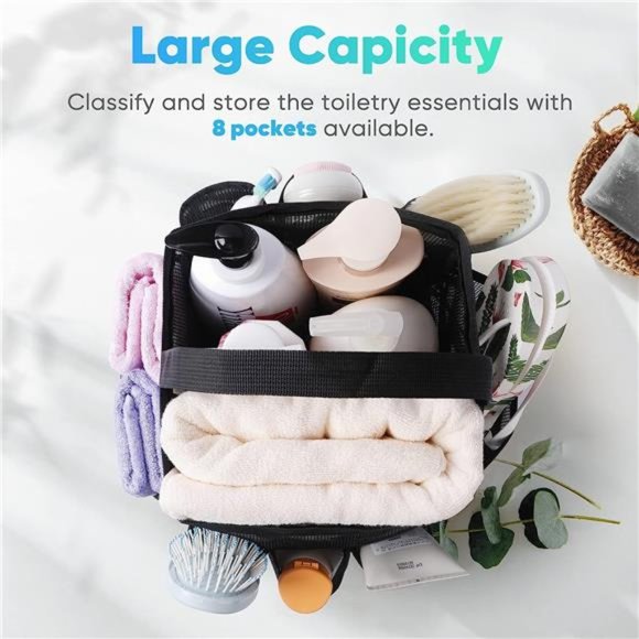 Mesh Shower Caddy Portable for College Dorm Room Essentials,Portable ShowerCaddy - Picture 2 of 7